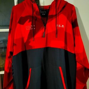 Brand New Men's windbreaker hoodie by Meta Los Angeles.